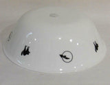 ❤️ 1 Corelle HALLOWEEN 1-Qt SERVING BOWL 8 1/2" Scary Black Cats & Spooky Bats