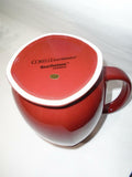 Corelle HEARTHSTONE CHILI RED PITCHER 8 3/4 Black Stoneware Drink Beverage 88-oz