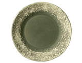 NEW Matceramica GREEN JULIET 8 3/4" Salad Dessert PLATE Embossed Floral Portugal