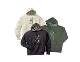 MENS BROWNING CAMO BUCKMARK PULLOVER SWEATSHIRT HOODIE Loden Green OR Sand Tan