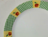 1 Corelle APPLE HARVEST 10 1/4 DINNER PLATE Late Summer Country Picnic Red Green