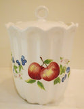 *NEW Corelle 34-oz CHUTNEY CANISTER Fruit Harvest Stoneware 5 3/4 Coffee Storage