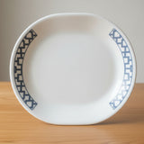 1 Corelle URBAN GRID 12 x 10 SERVING PLATTER Meat Plate Chop Tray GREY LATTICE