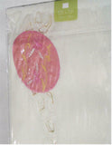 52 x 70 EASTER TABLECLOTH Satiny Colorful Spring EGGS Cutout Fabric Table Linen