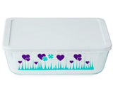 Pyrex 11-Cup Red LUCKY in LOVE or Purple MIDNIGHT GARDEN Bowl Hearts & Shamrocks