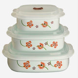 Corelle Calypso 6pc Plastic MICROWAVE COOKWARE Set VENT Lids *PICK Your PATTERN