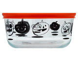 1 Pyrex HALLOWEEN 4 Cup / 1 Qt Glass Storage >>CHOICE: PUMPKINS PENGUINS or OWLS