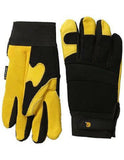 CARHARTT Insulated DEERSKIN Leather GLOVES *Moisture Wick Stretch Work Farm A550