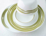 NEW Corelle BRUSHED STROKES of COLOR 10.75" DINNER Plate RED BLUE or SAND TAN