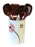 5-pc PRETTY PINK Corelle UTENSIL HOLDER Melamine SPOON SPATULA LADLE