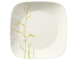 ❤️ 1 Corelle Market Street GILDED WOODS Square LUNCH or DINNER PLATE Silver Gold