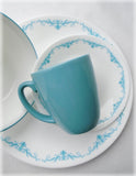 1 Corelle GARDEN LACE, SOUTH BEACH, SANTORINI SKY Blue 18-oz SOUP Cereal BOWL