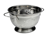GOOD Cook 4-Quart STAINLESS Steel LEAF Leaves COLANDER *Heavy Duty TRIPLE CHROME