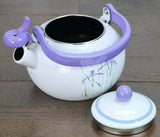 ❤️ CORELLE 2 Qt. WHISTLING TEA KETTLE SIMPLE LINES or SOUTH BEACH