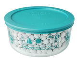 PYREX 4 Cup SUMMER FUN Glass Storage Bowl *BEACH LIGHTHOUSE SAILBOAT FISH SWIM