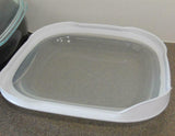 New 3-pc Corelle 1.5 Qt BLACK Simplylite BAKE SERVE STORE Casserole Dish & Covers