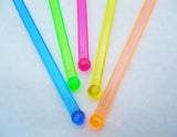 20 Colorful PALM TREES 7" Acrylic TROPICAL DRINK Cocktail Swizzle STIRRERS