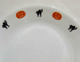 🦇1 Corelle HALLOWEEN 12.25 x 10 SERVING PLATTER Plate Pumpkins Black Cats & Bats