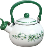 ❤️ CORELLE 2 Qt. WHISTLING TEA KETTLE SIMPLE LINES or SOUTH BEACH