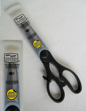 CHICAGO CUTLERY Black Kitchen Shears w/ Protector Jar Opener Scissors Food Prep