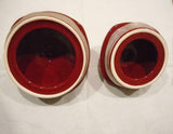 *REPLACEMENT LID Corelle HEARTHSTONE CHILI RED CANISTER Choose: 85-oz OR 47.5-oz