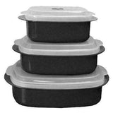 Corelle Calypso 6pc Plastic MICROWAVE COOKWARE Set VENT Lids *PICK Your PATTERN