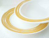NEW Corelle BRUSHED STROKES of COLOR 10.75" DINNER Plate RED BLUE or SAND TAN