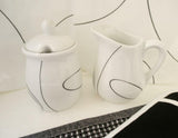 Corelle CREAM & SUGAR BOWL SET Porcelain *SHADOW IRIS or CALLAWAY IVY