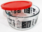 Pyrex OHIO STATE Buckeyes OSU FOOTBALL 4 Cup STORAGE BOWL Game Helmet Jersey