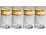 4 Corelle SPICEBERRY 16-oz Tumbler GLASSES Berries Leaves Autumn Holiday French