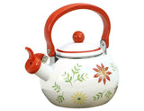 ❤️ CORELLE 2 Qt. WHISTLING TEA KETTLE SIMPLE LINES or SOUTH BEACH