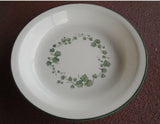 ❤️ NEW Corelle by Corning CALLAWAY Green Ivy 10.25" Deep Dish PIE PLATE Vitrelle Glass