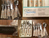 20-pc Corelle ABUNDANCE Fruit HARVEST Regent SHEFFIELD Stainless FLATWARE Set