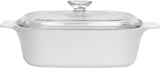 New CORNINGWARE Stovetop 6-pc PYROCERAM Winter Frost WHITE Casserole Set 2 & 3-Qt