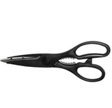 CHICAGO CUTLERY Black Kitchen Shears w/ Protector Jar Opener Scissors Food Prep