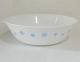 1 Corelle BLUE SNOWFLAKES 1 QT. SERVING BOWL 8.5" Popcorn Salad / Winter Snow