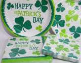 ST. PATRICKS DAY Lucky Shamrock Irish Party Supply Choose: DINNER or CAKE PLATES
