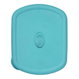 8212 PYREX Pro Rectangular 3-Qt / 12 Cup PLASTIC COVER LID *Turquoise Blue