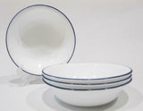 *NEW 16-pc Corelle VIVID SPLASH DINNERWARE SET Bold Blue Paint Brushstrokes