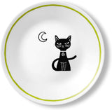 4-pc CORELLE Halloween PARTY GHOULS 6.75" PUMPKIN, CAT, BATS, MUMMY Appetizer Plates Bread Dessert Treats