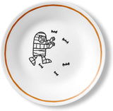 4-pc CORELLE Halloween PARTY GHOULS 6.75" PUMPKIN, CAT, BATS, MUMMY Appetizer Plates Bread Dessert Treats