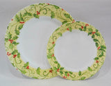 ❤️ NW Corelle HOLLY Choose: DINNER or LUNCH PLATE Red Gold Green Holiday Berries