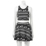 2-pc TANK & SKATER SKIRT SET *Stretchy Cotton Spandex SUMMER Dress *CHOOSE Color