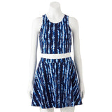 2-pc TANK & SKATER SKIRT SET *Stretchy Cotton Spandex SUMMER Dress *CHOOSE Color