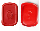 ❤️ PYREX PRO 8210 RED POPPY Plastic Cover 1 7/8-Cup Vented Lid 6 3/4" x 4 1/2"
