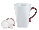 1 NEW Corelle B-FRAMES 11-oz PORCELAIN MUG CUP *Choose BLUE Bleu OR PINK Mauve