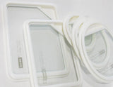 ❤️ 10-pc PYREX ULTIMATE Food Storage Container Set WHITE SILICONE & GLASS LIDS