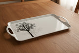 Corelle TIMBER SHADOWS Rectangular MELAMINE Plastic SERVING TRAY 18 x 11.5 x 2