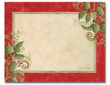15x12 Christmas GLASS COUNTER SAVER BOARD *Happy Holiday, Holly, Cardinals, Joy