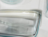 ❤️ 10-pc PYREX ULTIMATE Food Storage Container Set WHITE SILICONE & GLASS LIDS